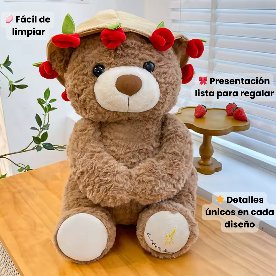 Peluche con Rosas Abrazables