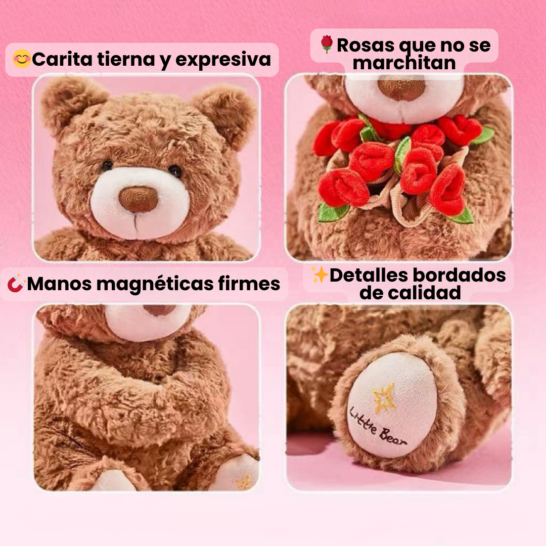 Peluche con Rosas Abrazables