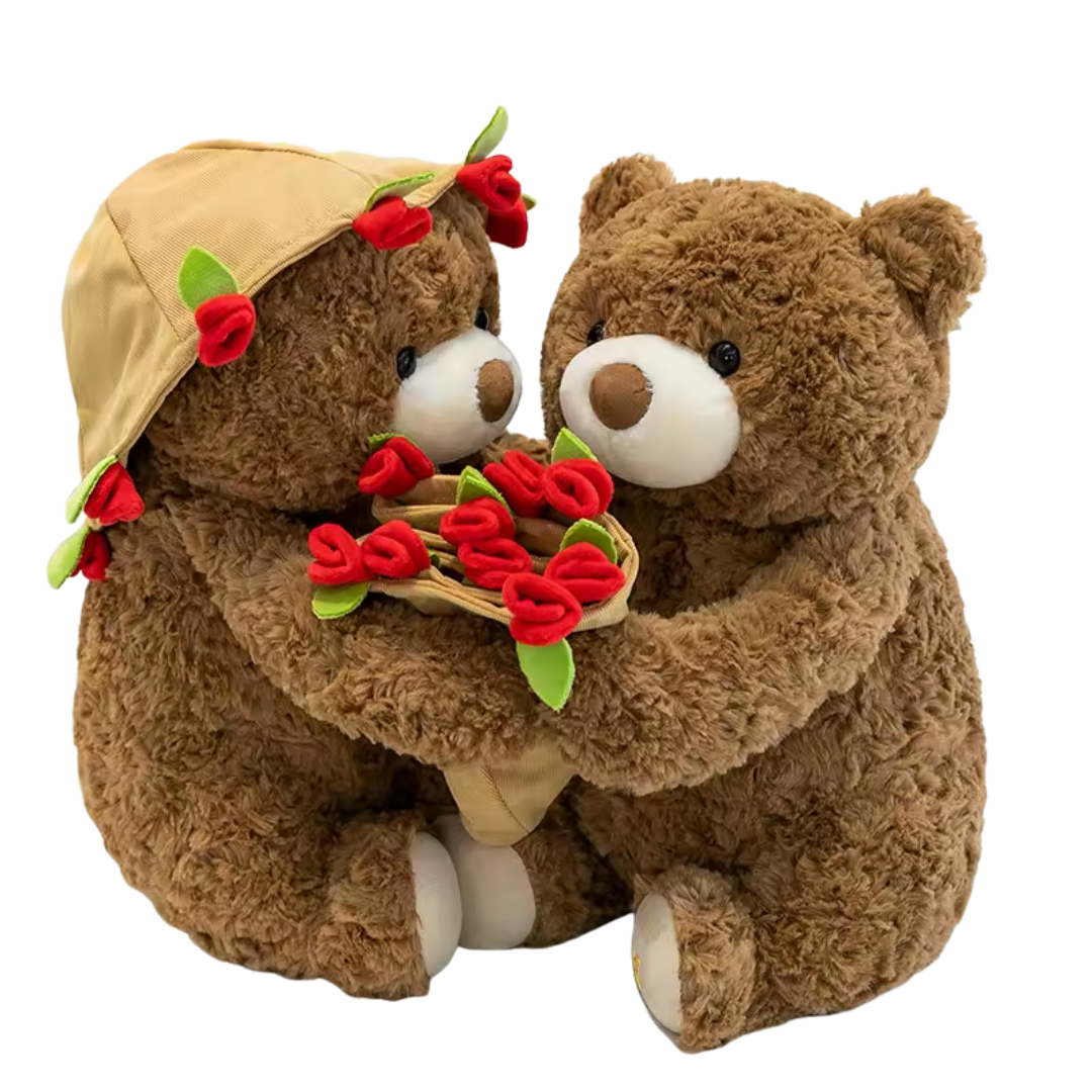 Peluche con Rosas Abrazables